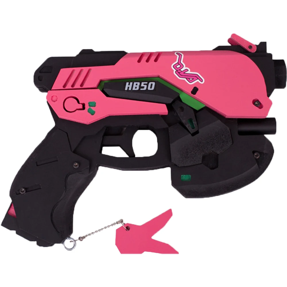 Часы над D. Va пистолет наушники Хана песня DVA оружие пистолет гарнитура косплей костюм реквизит аксессуары для игры