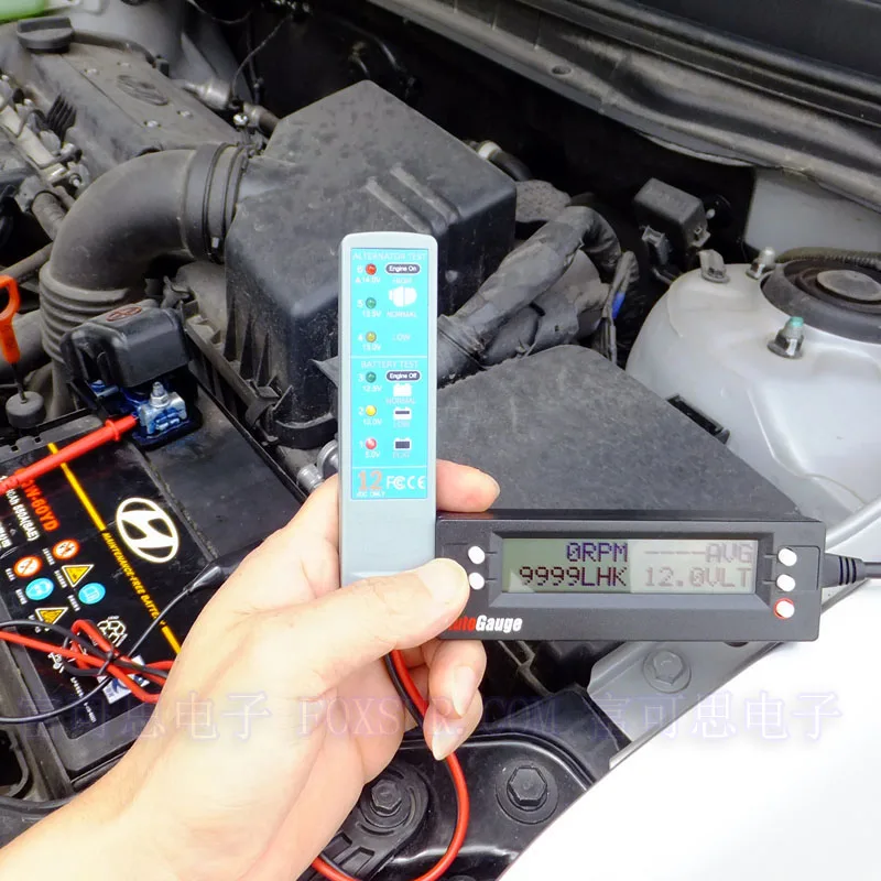 Высокое качество 12V Проверка батареи автомобиля оборудование 12V светодиодный тестер батареи автомобиля er тестер батареи er Автомобильный анализатор детектор батареи