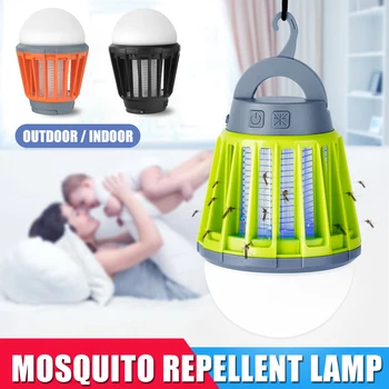 

2-in-1 Camping Lantern Tent Light Portable IPX6 Waterproof Mosquito Killer LED Lantern with Hook DIN889