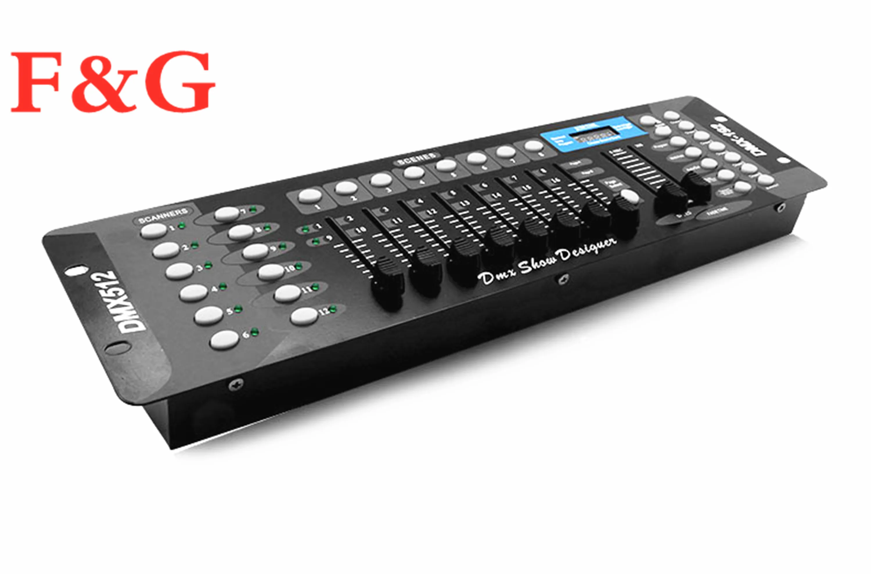 Черный DMX 192 оборудование для диджея DMX 512 Iluminacion de escenario de consola para focos de cabeza móvil светодиодный P - Цвет: Черный