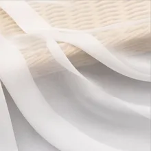 30D шифон 10 метров 148 см Полиэстер Белый Прозрачный марлевый завод Домашняя одежда ткань или платок