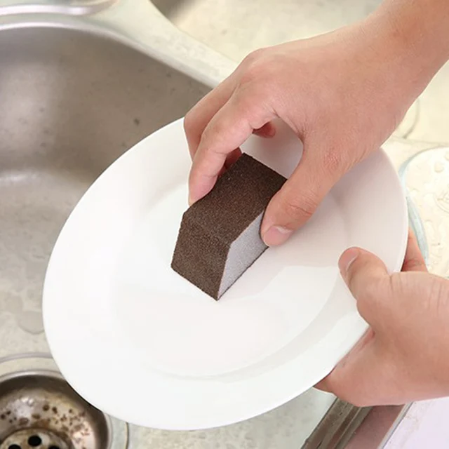 Alumina Emery Sponge Brush To Remove Dirt And Rust Sponge Kitchen Cleaning Brush Cleaner Kitchen Accessories 4