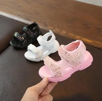

Summer baby sandals for girls boys soft bottom cloth children shoes fashion little kids beach sandals toddler shoes