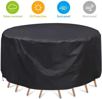 

5 Sizes Outdoor Garden Furniture Rain Cover Waterproof Oxford Cloth Wicker Sofa Sun Protection Patio Rain Snow Dustproof Covers