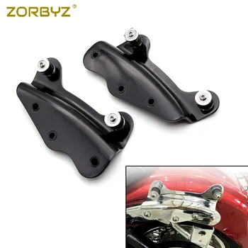 

ZORBYZ Motorcycle Black Metal 4 Point Docking Hardware Kit Detachable For Harley Touring FLHR FLHT FLHX 2009 2010 2011 2012 2013