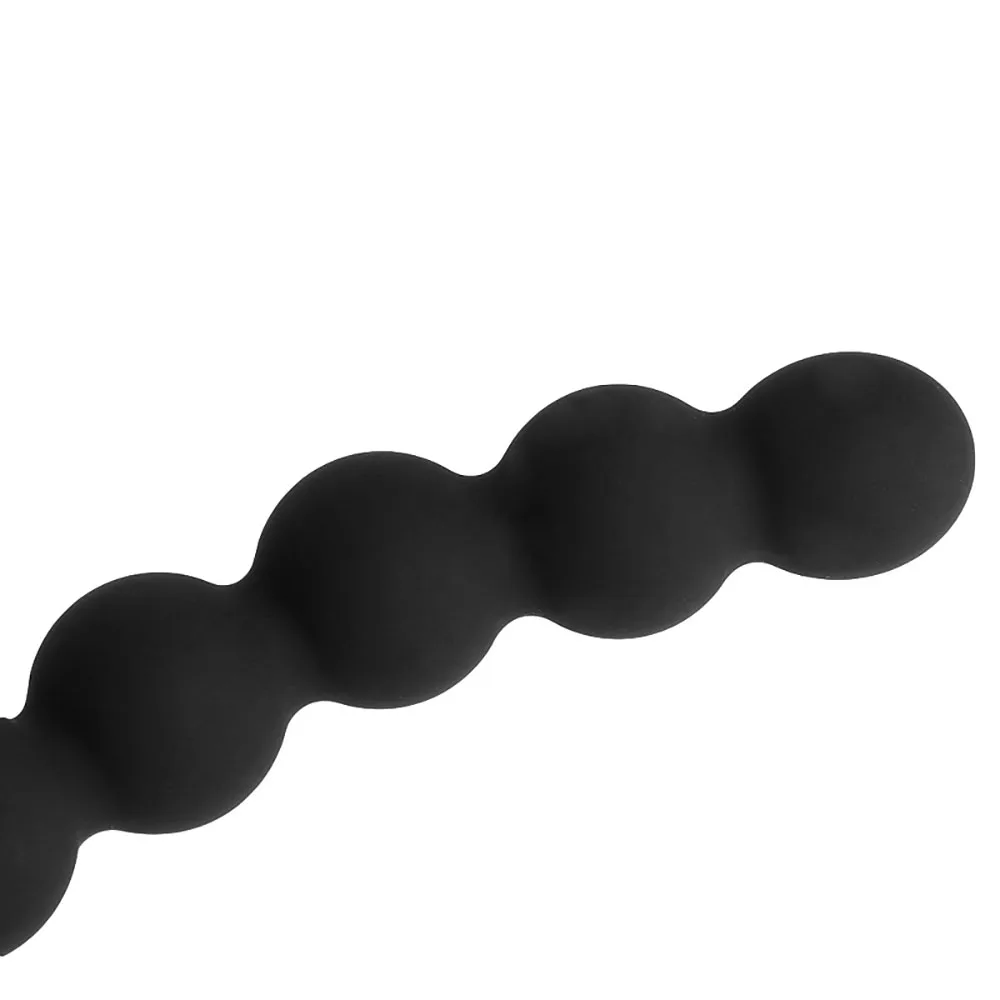 Черный силиконовый с питанием от батареи 10 скоростной анальный шарик Анальная пробка Вибрационный массажер для подарка на День святого Валентина