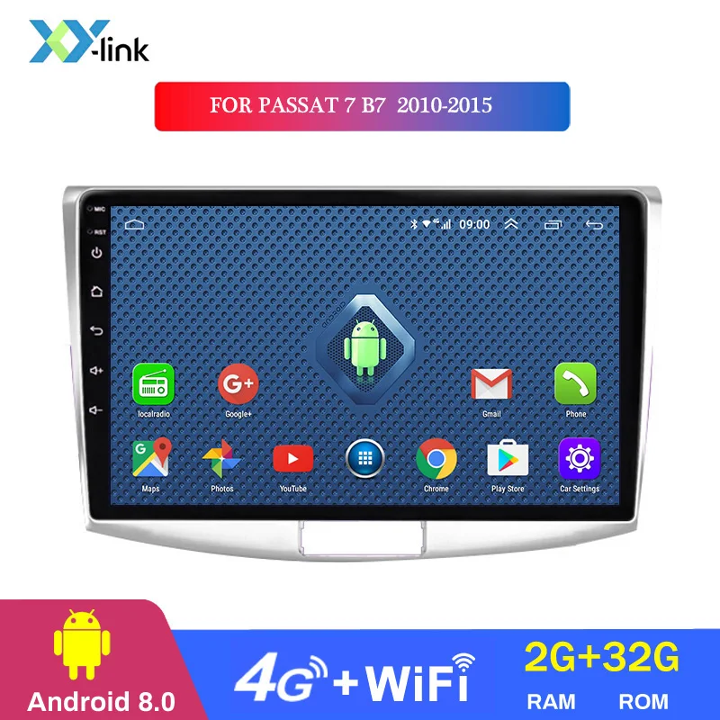 10,1 дюймов Android 8,1 автомобильный gps-навигатор для Volkswagen magotan CC passat 7 B7 2010- мультимедийная радиосистема - Цвет: 4 CORES 2G RAM