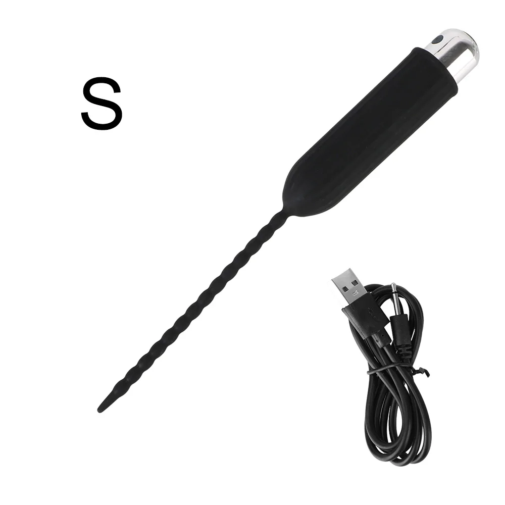 10 Frequency Plug with Bullet Vibrator Soft Urethral Sound Dilator Insertion Urethral Plug Catheter Sex T_voghion.com