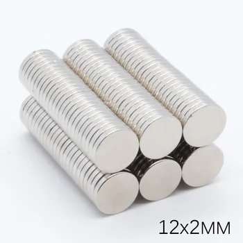

200pcs 12x2 mm N35 Super Strong Powerful Disc NdFeB Rare Earth Magnet 12 mm*2 mm Round Neodymium Magnets 12mm x 2mm