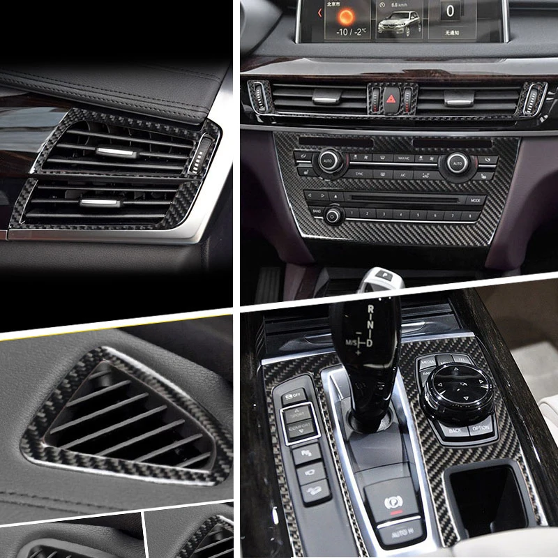 Аксессуары для BMW X5/X6/F15/F16 наклейки из углеродного волокна внутренней отделки