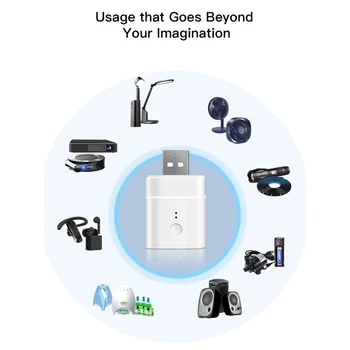 

Micro 5V Wireless USB Smart Adaptor Flexible and Portable Make USB Devices Smart via eWeLink APP Google Home Alexa