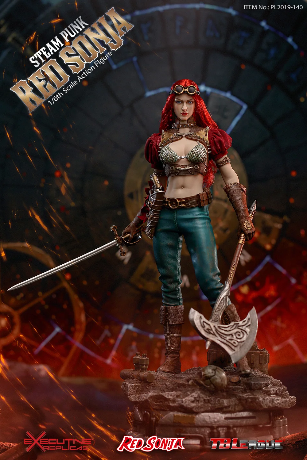 TBLeague PL2019 140 B PHICEN бесшовное женское тело Steam Punk Red Sonja 1/6 фигурка Deluxe Ver.|Игровые