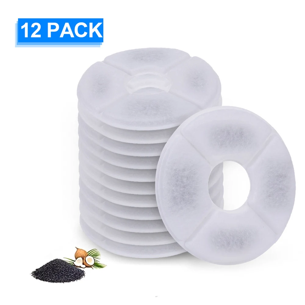 

Auto Cat Water Fountain Filters Replacement Activated carbon Filters for Flower Shaped Pet Water Fountain Water Dispenser Filter
