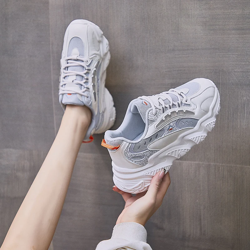 Zapatos Deportivos informales de estilo coreano para mujer, zapatillas a la  moda con suela gruesa para correr, 2021|Zapatos vulcanizados de mujer| -  AliExpress