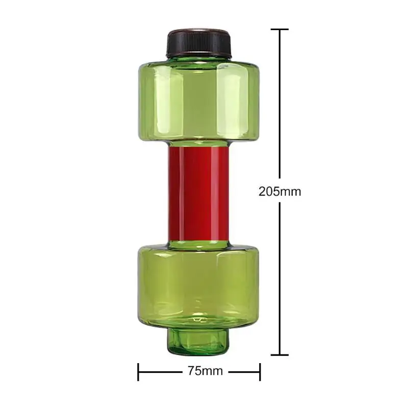 Outdoor Cycling Leakproof Water Bottle 500mL Sports Kettle Dumbbell Water Cup Withstand High and Low Temperatures Durable