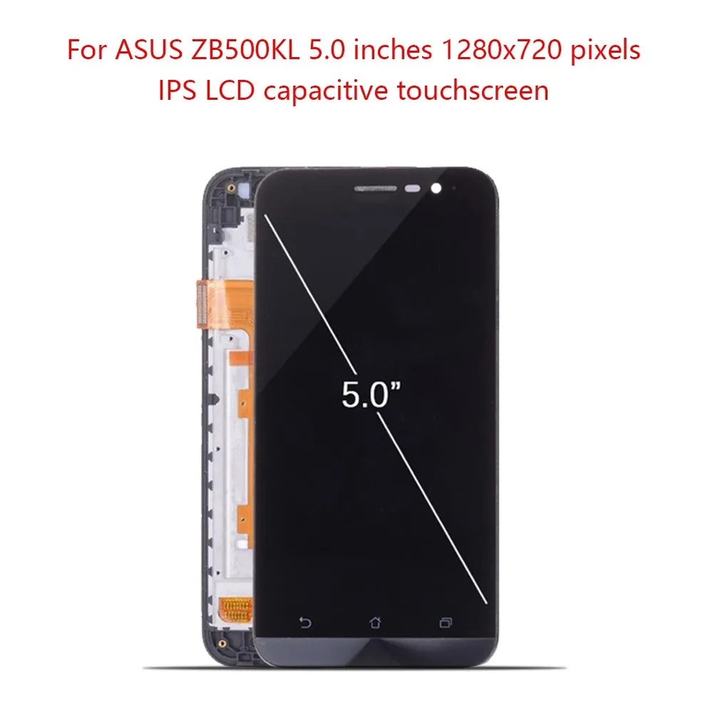 5,0 ''lcd для ASUS Zenfone Go ZB500KL X00AD lcd дисплей кодирующий преобразователь сенсорного экрана в сборе рамка для ASUS ZB500KL дисплей