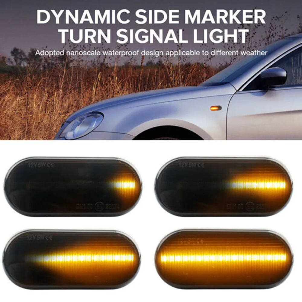 2 * Динамический светодиодный индикатор повторитель для Golf MK4 Ford боковой маркер