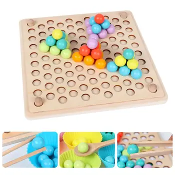 

Children Baby Multi-function Wooden Bead Puzzle Game Kids Educational Toy Children Multi-function