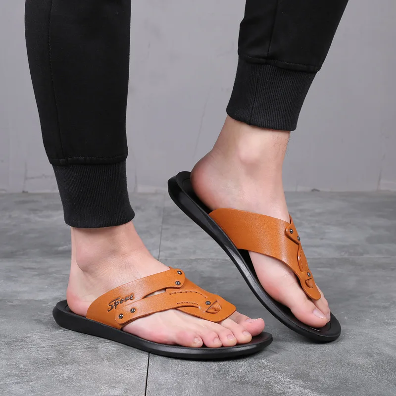 

2019 New Style Summer Men's Shoes Slippers Men Split Toe Flip-flops Casual Outdoor Slipper Sandals