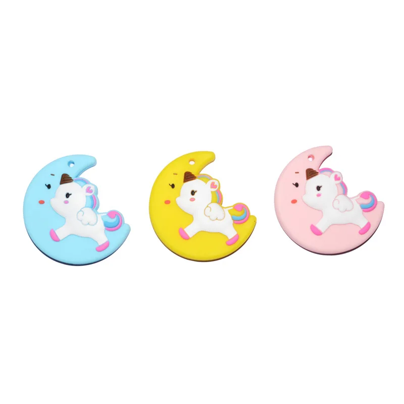 

30pcs/lot BPA Free Silicone Teethers Food Grade Tiny Rod DIY Teething Necklace Baby Shower Gifts Cartoon Animals Teether