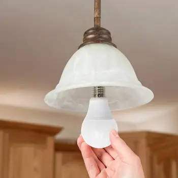 

A65 LED Light Auto OFF/ON Smart Energy Save 85-265V Bulb New A65 High Transmittance PC with Shell for Yard Balcony Porch