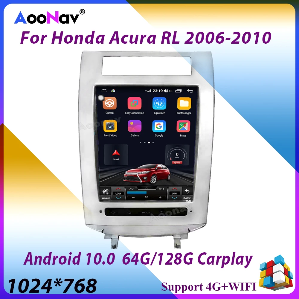 Android 10.0 128GB Car Multimedia Player For Honda Acura RL 2006 2007 2008 2009 2010 GPS Navigation Audio Stereo Touch Screen | Автомобили