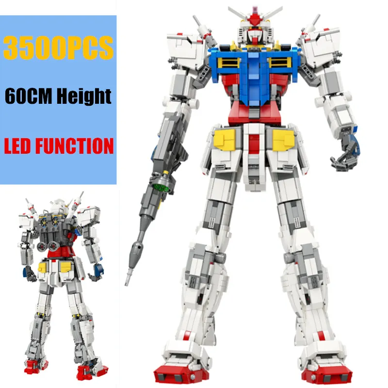 

2019 New 3500PCS Super Robot War Mecha Fit Legoings Technic Gundam Model RX78-2 Fixed Bracket Building Block Brick Christmas Toy