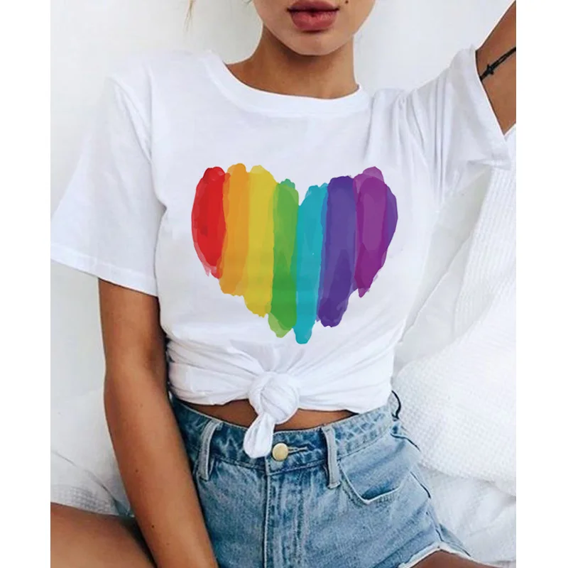 Женская модная футболка Love Wins love is bisexual лесбийские геи женские радужные топы