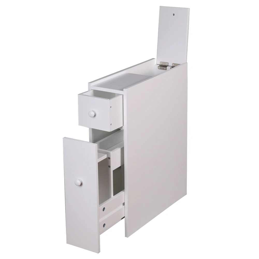 

ZT005 Movable Crevice Narrow Cabinet White Effective use of space Movable and stable For Home Office High Quality Free shipping