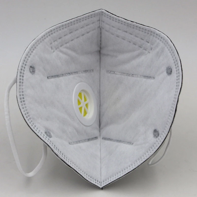 Пыленепроницаемые маски Анти-пыль дыхательный клапан лицевая Защитная крышка одноразовые салонные ушные петли маски со ртом для лица активированная угольная маска