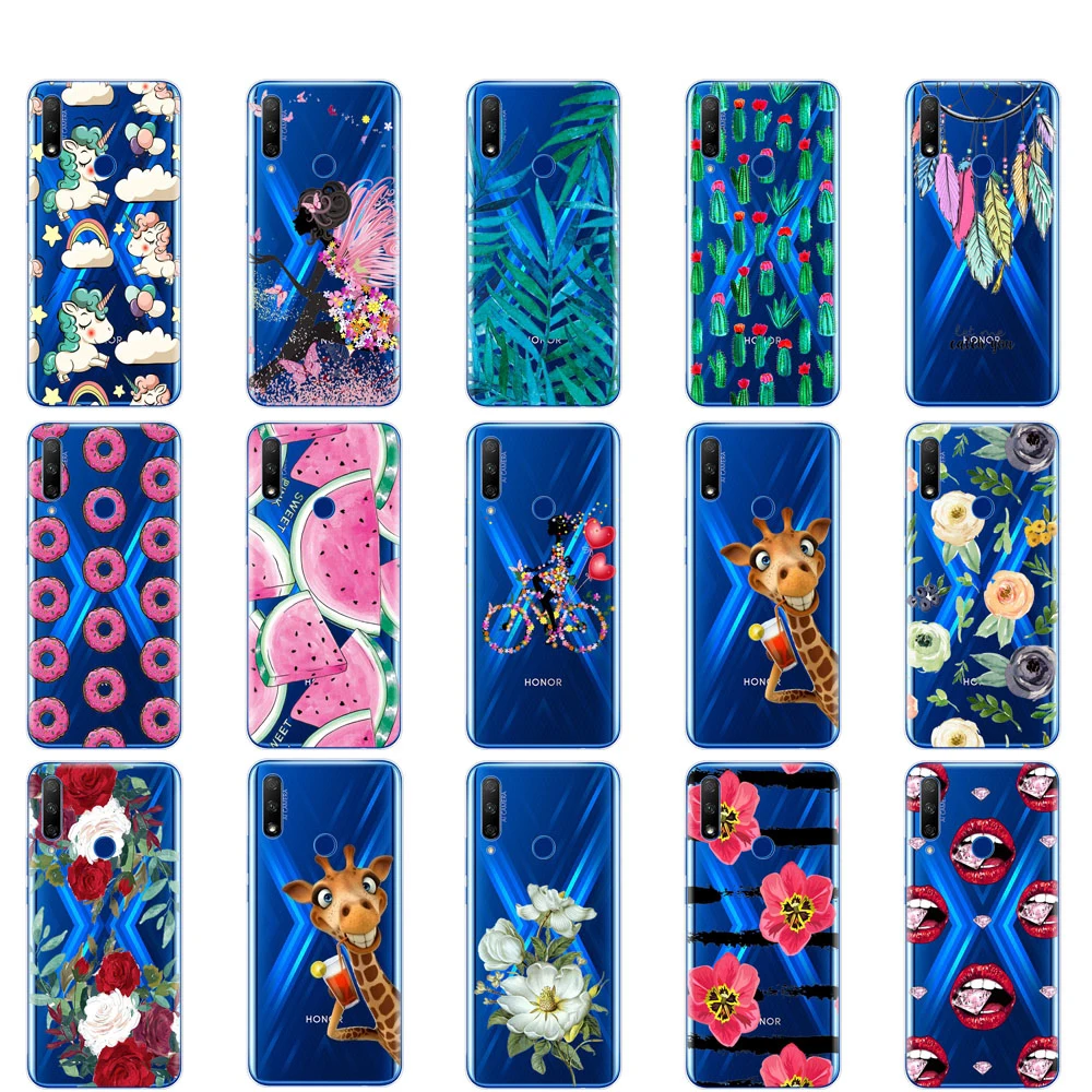 Чехол для Honor 9X Global Premium силиконовый мягкий чехол из ТПУ телефона Huawei 9X|Бамперы| |