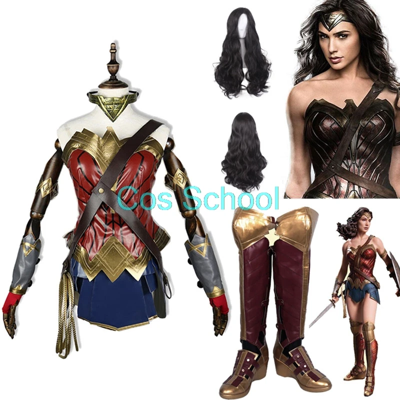 Cos School Wonder Woman коллекция 1984 года маскарадные костюмы Дианы принца парики и обувь