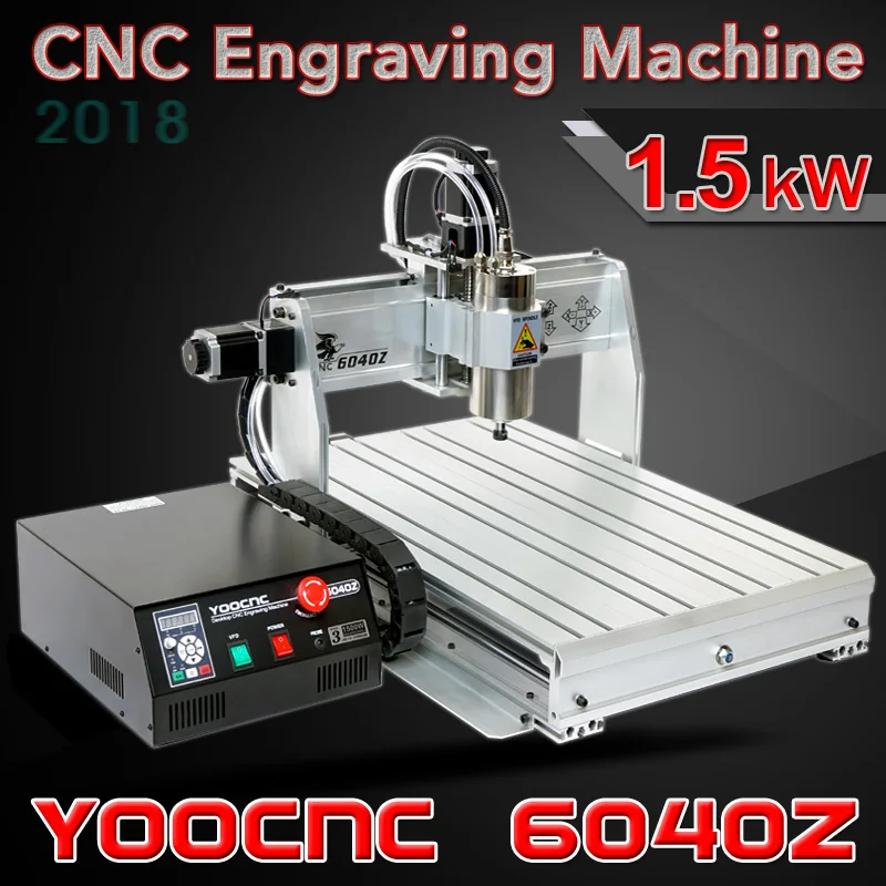 6040Z-USB CNC 3 оси мини ЧПУ гравировальный станок 110В/220В 1.5кВт VFD шпиндель авто-проверка