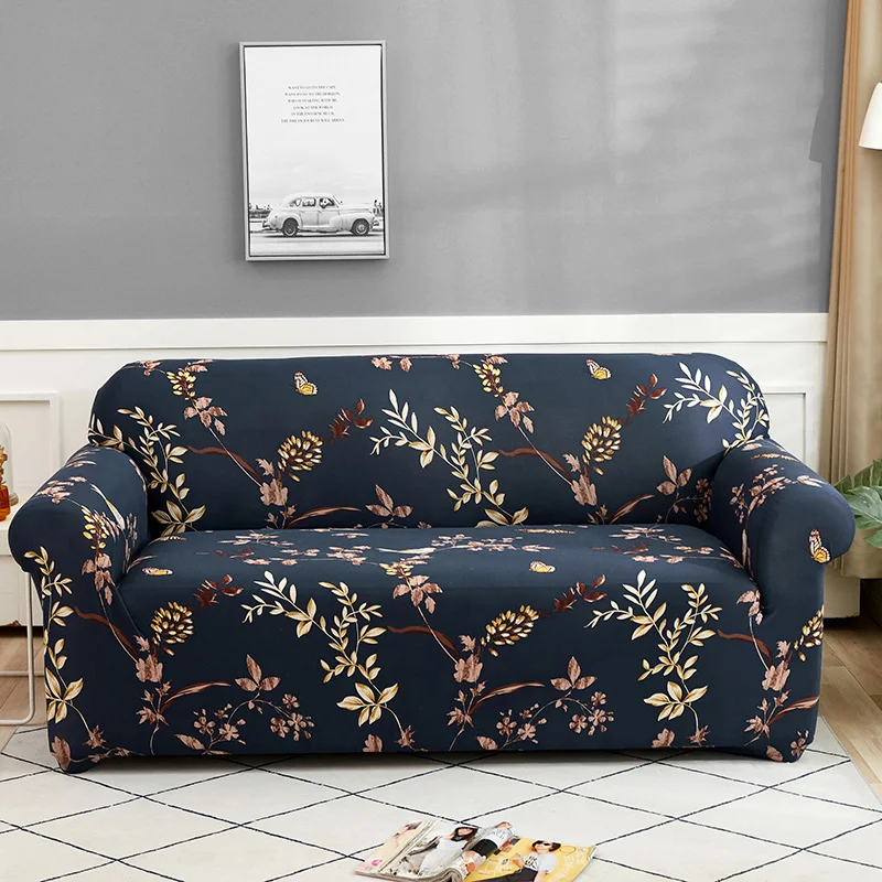 Details about   Spandex Stretch 1/2/3/4 Seat Sofa Cover Floral Printed Chair Slipcover Protector 