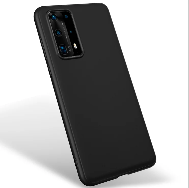 Мягкий силиконовый чехол для Huawei P40 Pro черный тонкий Honor View 20 30 Nova 3 4 6 P20 P30 Mate Lite