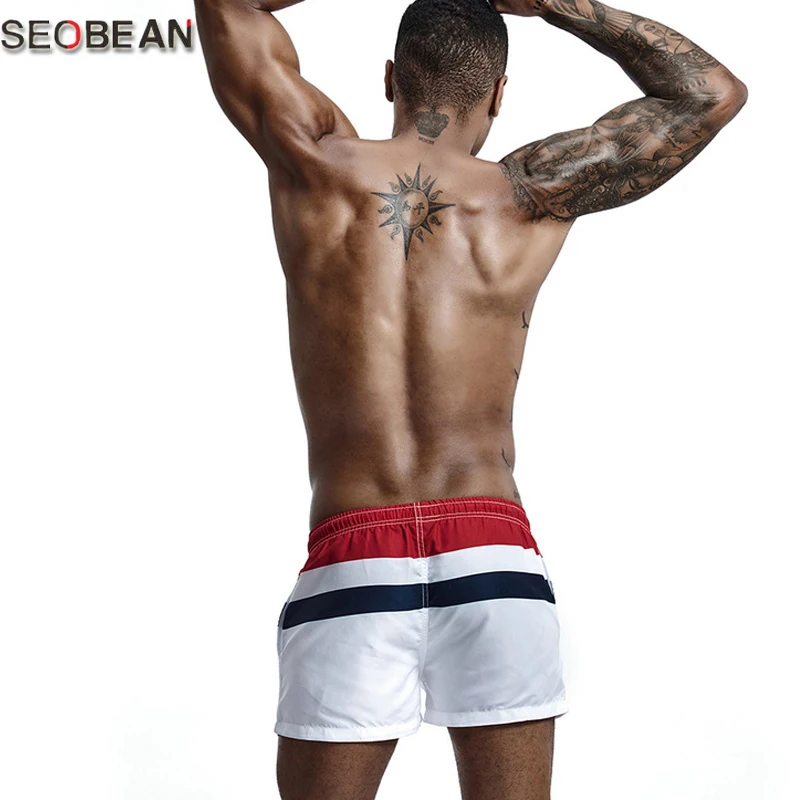 Seobean быстросохнущие летние мужские s Siwmwear мужские пляжные шорты трусы мужские плавательные трусы пляжные шорты для плавания одежда гей-бикини костюм