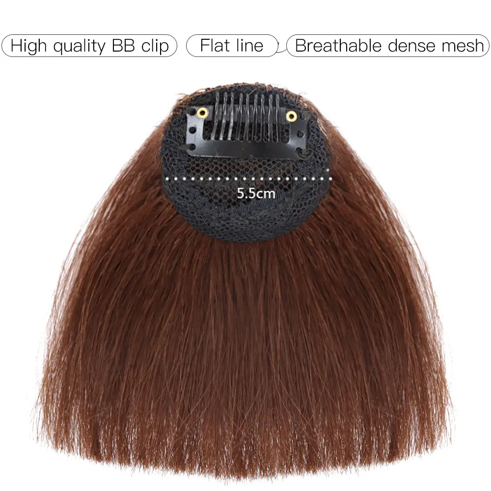 Salonchat, бразильские накладные волосы на заколках, накладные волосы Remy с бахромой, натуральные человеческие накладные волосы на заколках, накладные челки