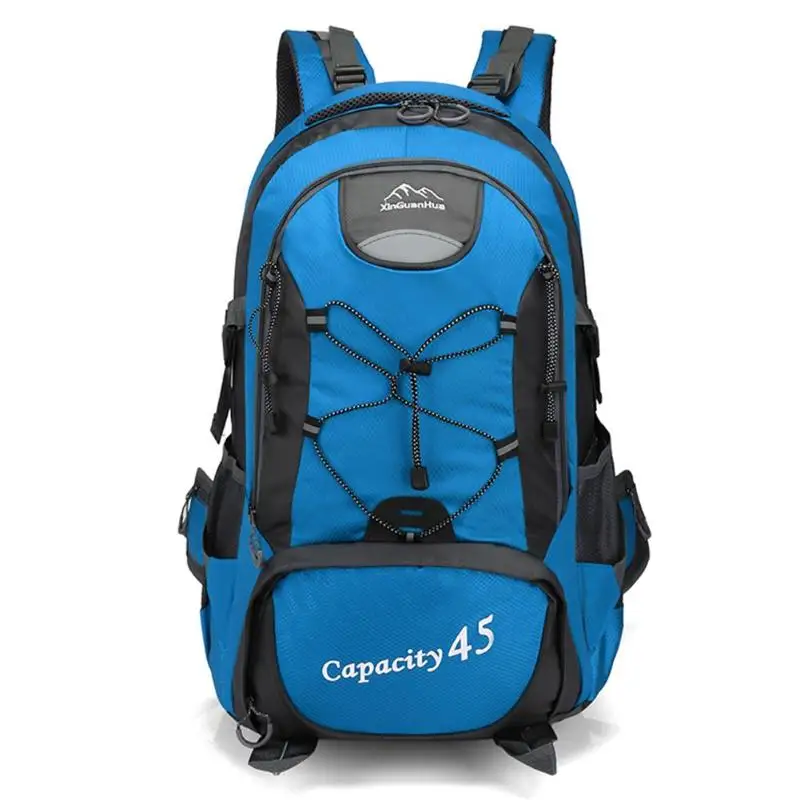 Outdoor Camping Backpack 45L Nylon Sports Riding Backpacks Large Rucksack Climbing Knapsack Travel Package Knapsack Bags