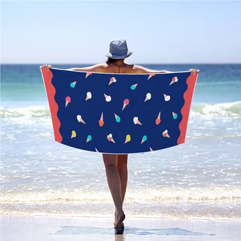 

Ice Cream Microfiber Beach Towel Fast Quick Dry Compact Cool Summer Vacation Pool Towel Ideal Gift for Girlfriend 70x150cm
