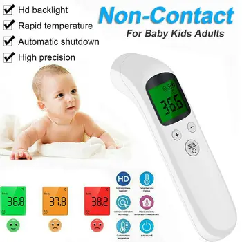 

Non Contact Digital IR Infrared Forehead Thermometer Gun Adult Body Temperature