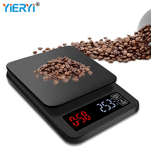 LCD Digital Electronic Drip Coffee Scale With Timer High Accuracy