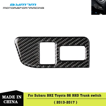 

Real Carbon fiber Trunk switch sticker interior Car accessories RHD For TOYOTA 86 Subaru BRZ 13-17
