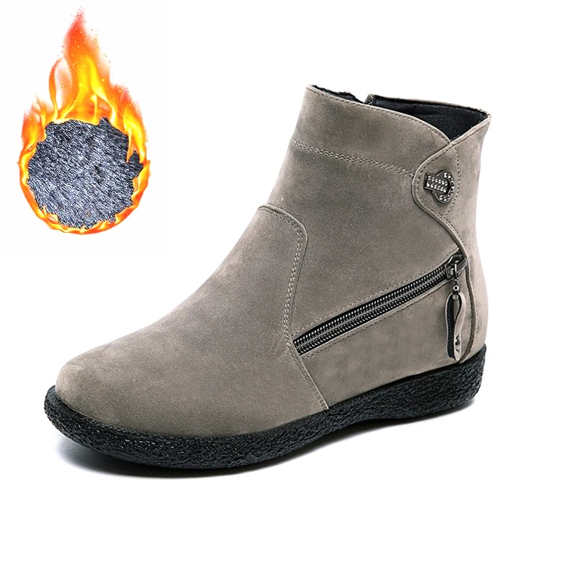 ladies warm ankle boots