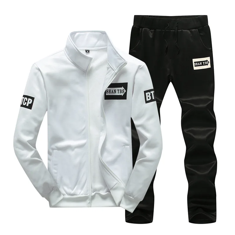 

For Hoodie Suit Men's 2019 Autumn Students Sports Clothing Men's Casual Two-Piece Set D75