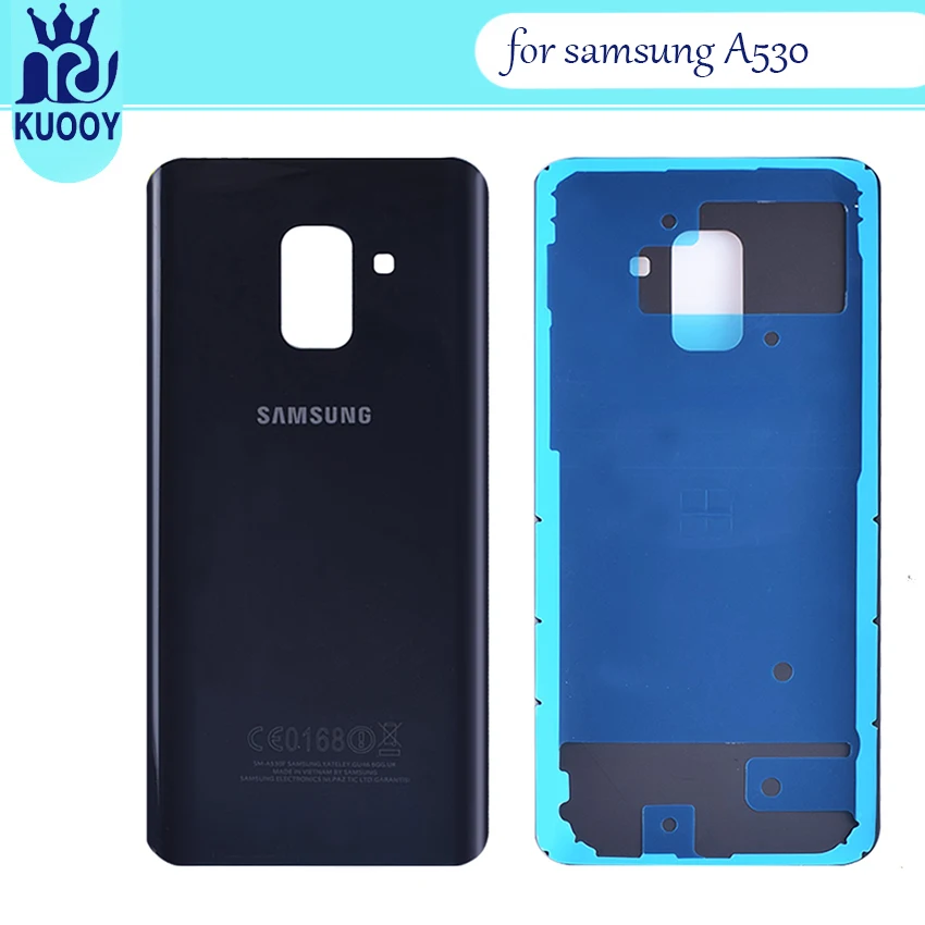 Чехол для задней панели A8 для samsung Galaxy A8 A530 A530F SM-A530N чехол для задней крышки батареи задняя крышка с наклейкой