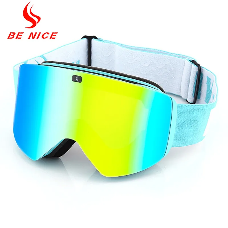 

2020 New Arrival Magnetic Cylindrical Ski Goggles Snowboard Eyewear Double Layers Anti-fog Ski Glasses Uv 400 Skiing Goggles