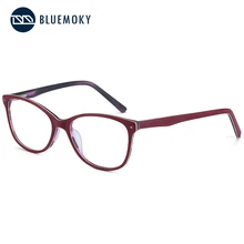 BLUEMOKY, модные ацетатные оправы для очков для женщин, оптическая оправа для очков, Женские оправы для очков, оправа для очков, поддельные очки BT4006