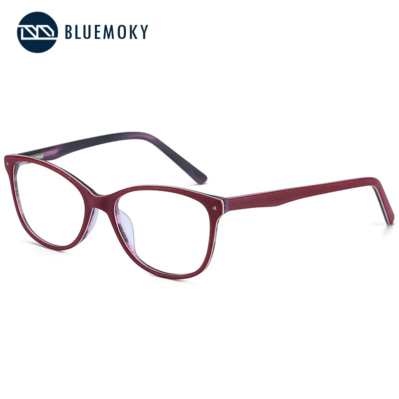 

BLUEMOKY Fashion Acetate Eyeglasses Frames For Women Optical Glasses Frame Female Eyeglasses Spectacle Frame Fake Glasses BT4006