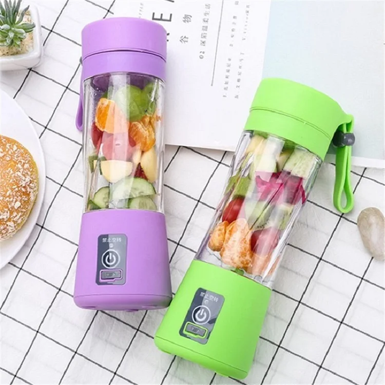 Liquidificador de Suco Máquina de Mistura de Frutas Copo de Bebida de Alimentos para Bebê Anos Portátil Usb Recarregável Crianças Multi-função Smoothies 0-6 380 ml 8 Moedor p alimentos de bebê