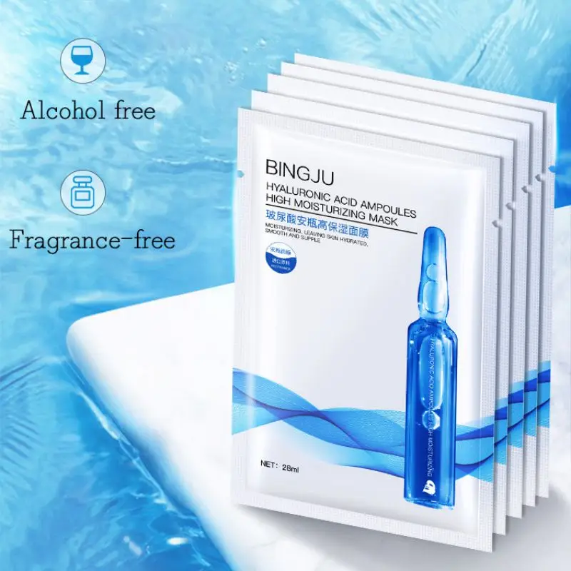 5 шт./коркор. маска для лица с гиалуроновой кислотой Отбеливание Коллагена